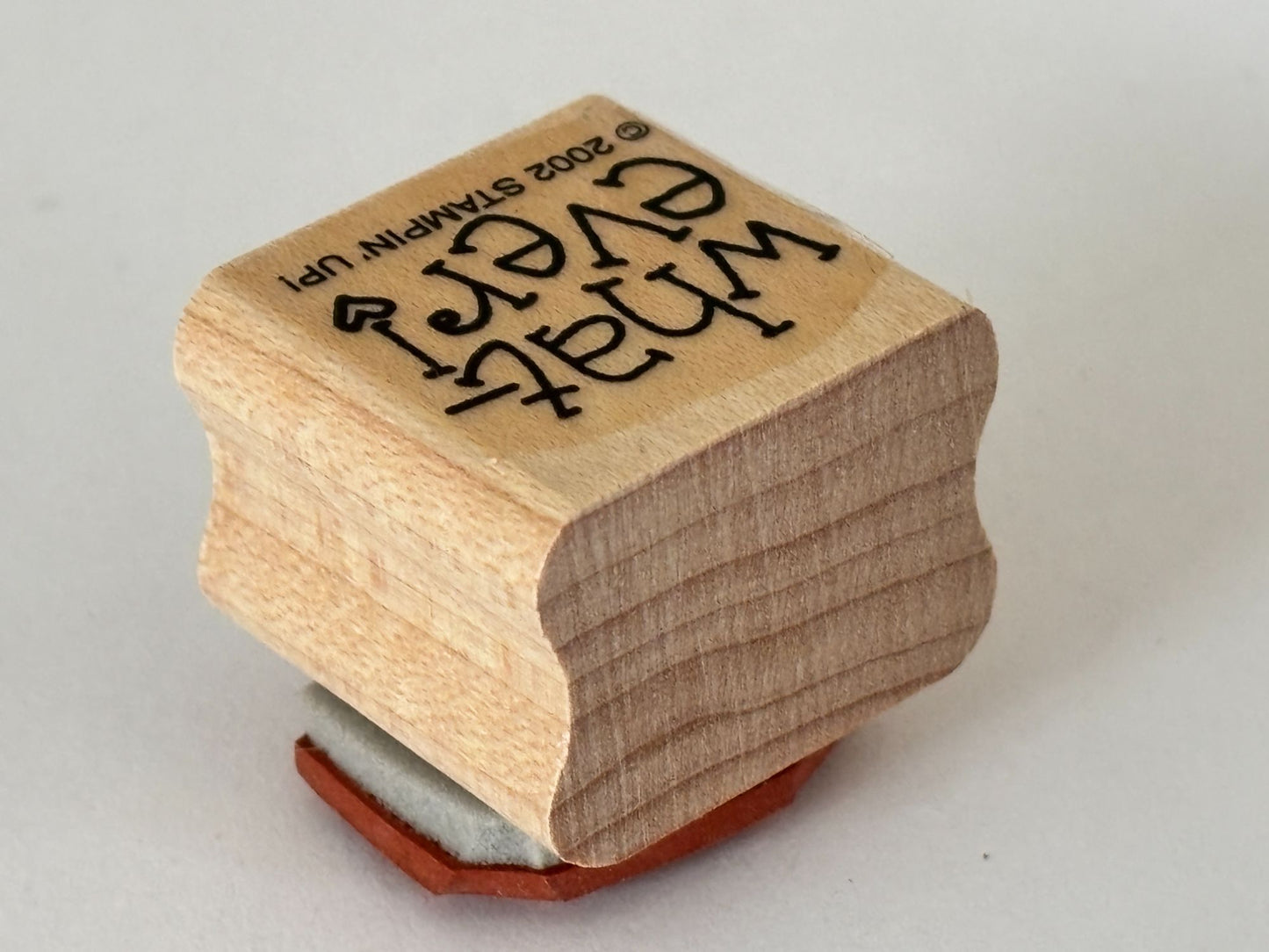 Stampin Up Rubber Stamp Whatever Heart Exclamation Point Attitude Word Craft