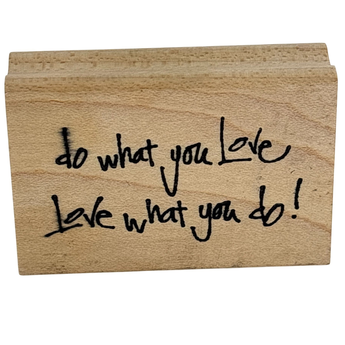 PrintWorks Rubber Stamp Do What You Love Graduation Cardmaking Word Career Coach Motivational Sentiment