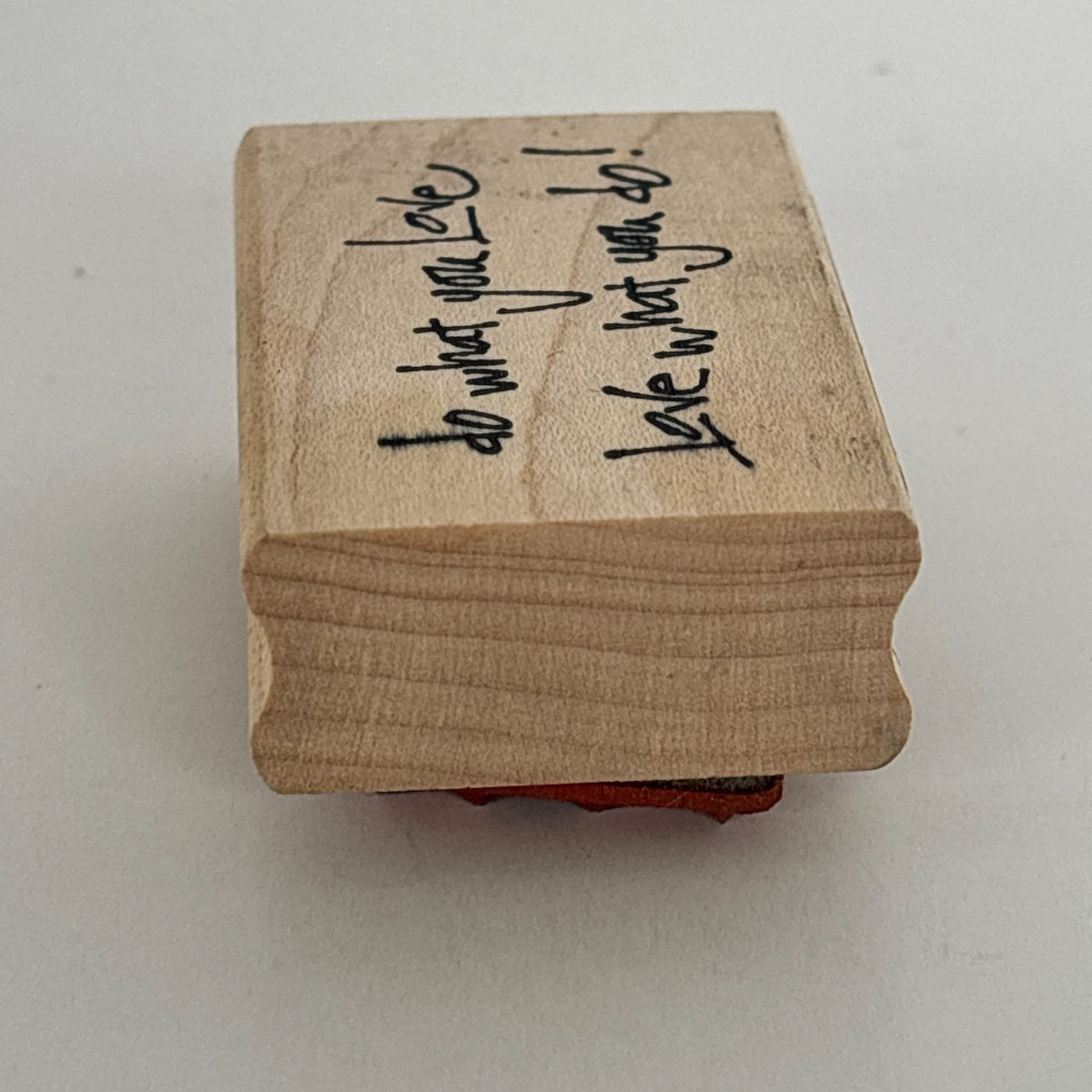 PrintWorks Rubber Stamp Do What You Love Graduation Cardmaking Word Career Coach Motivational Sentiment