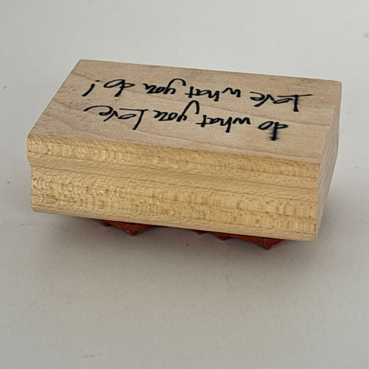 PrintWorks Rubber Stamp Do What You Love Graduation Cardmaking Word Career Coach Motivational Sentiment