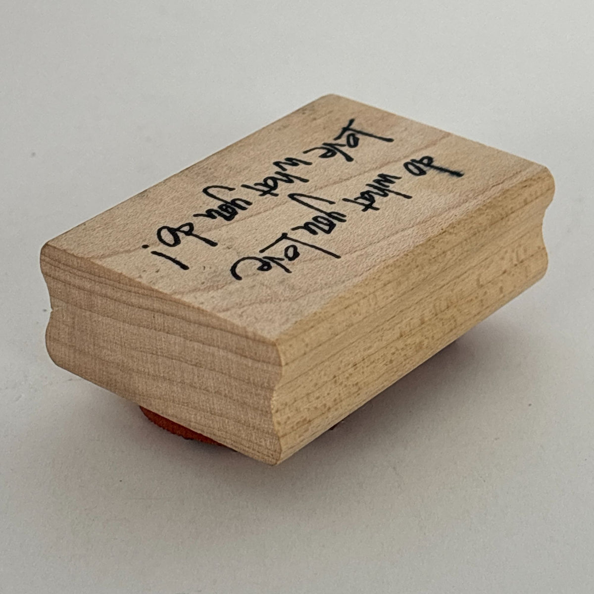 PrintWorks Rubber Stamp Do What You Love Graduation Cardmaking Word Career Coach Motivational Sentiment