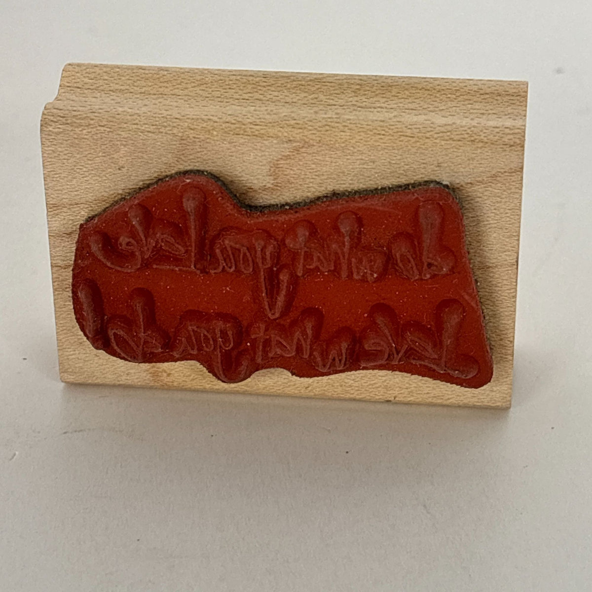 PrintWorks Rubber Stamp Do What You Love Graduation Cardmaking Word Career Coach Motivational Sentiment