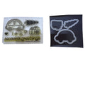 Lawn Fawn Home for the Holidays Clear Stamp and Die Set Christmas Tree Car Cardmaking