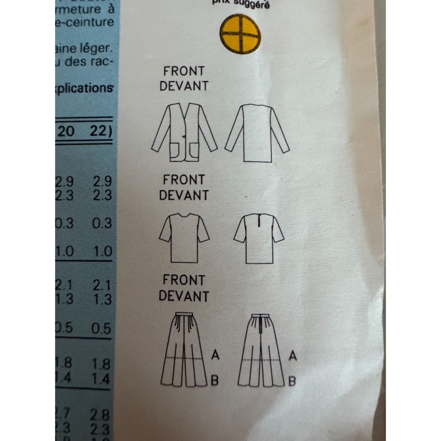 Butterick Classics 6009 Sewing Pattern Misses Jacket Top Skirt Split Skirt Easy Fast Sizes 6-10
