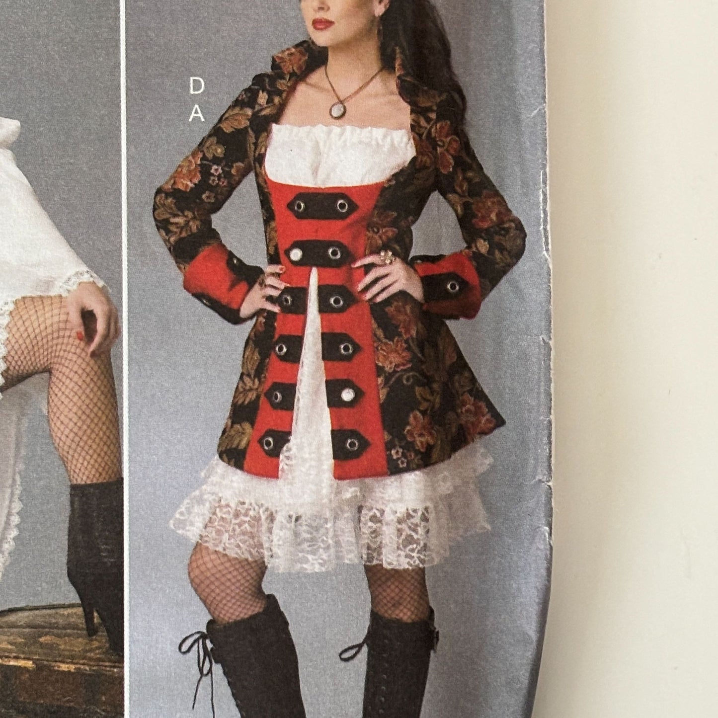 Butterick Sewing Pattern B6114 Pirate Costume Dress Gothic Cosplay 14-22 Uncut Renaissance Faire Corset