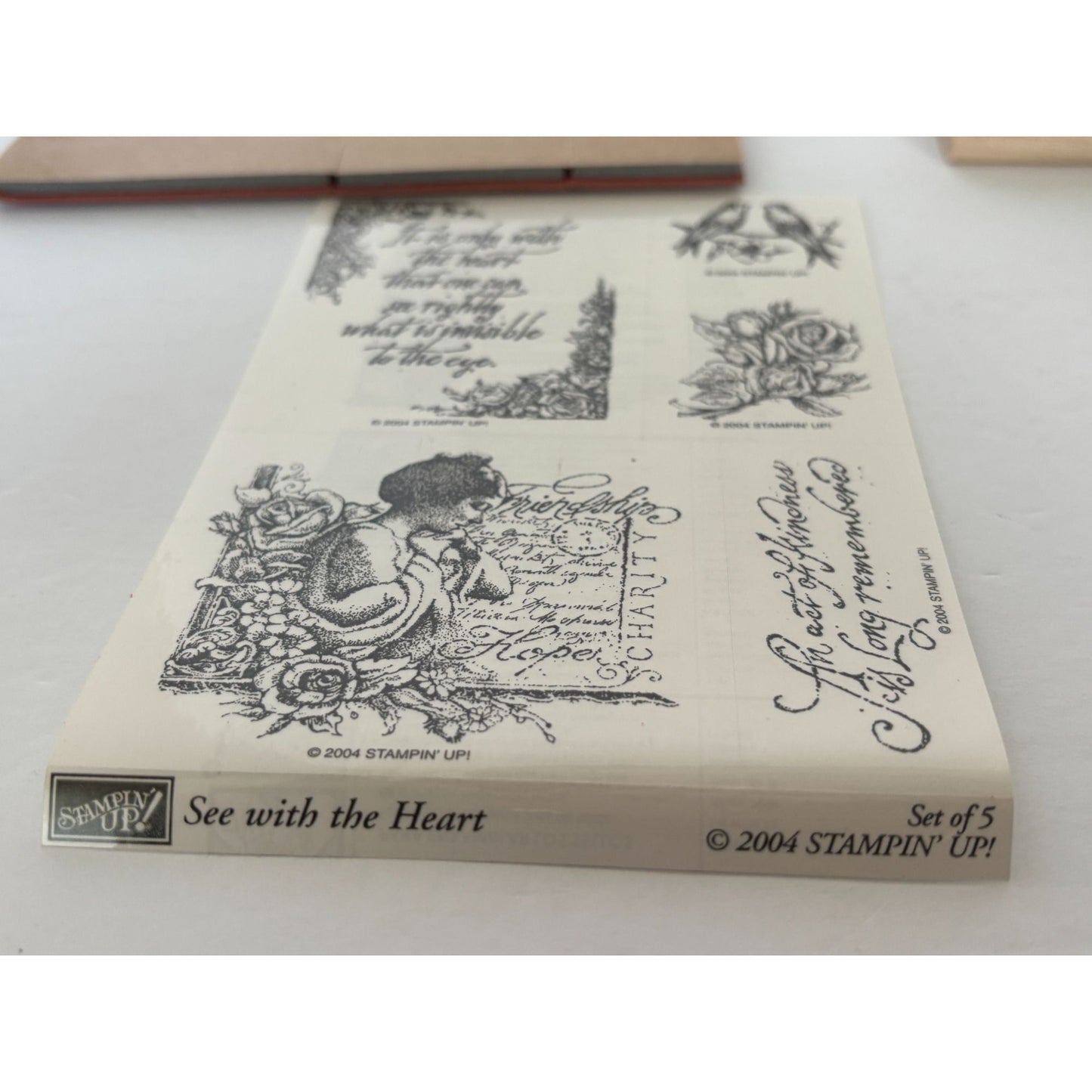 Stampin Up Rubber Stamp Set See With The Heart Birds Victorian Woman Romantic