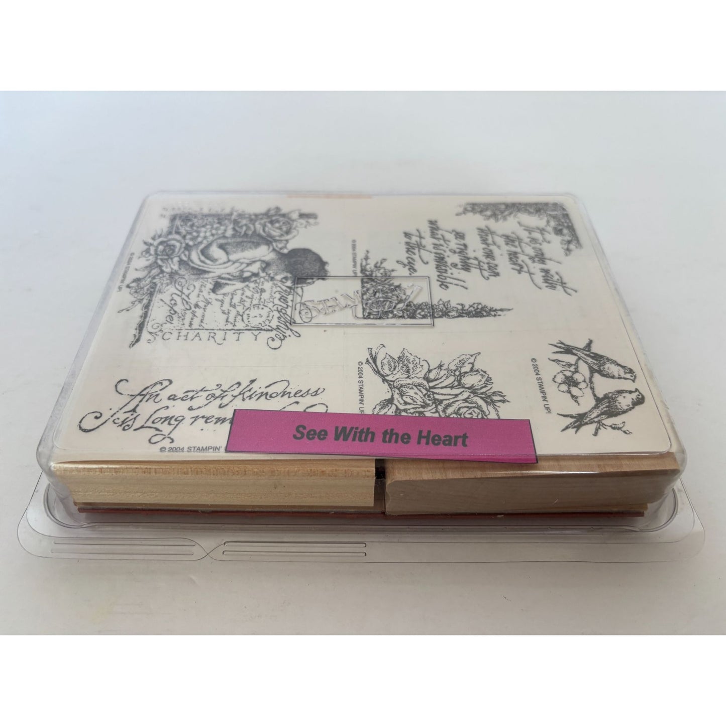 Stampin Up Rubber Stamp Set See With The Heart Birds Victorian Woman Romantic