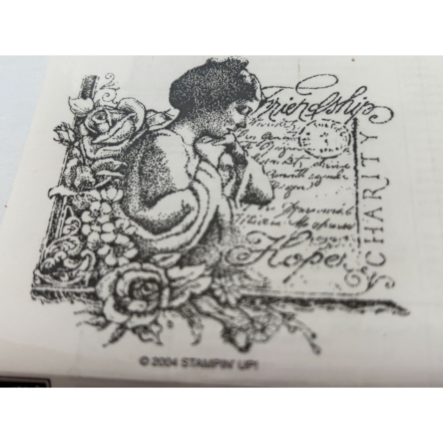 Stampin Up Rubber Stamp Set See With The Heart Birds Victorian Woman Romantic