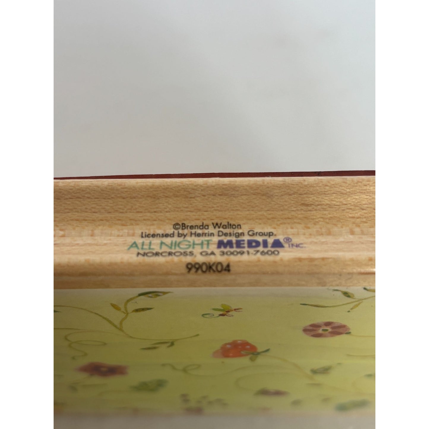 All Night Media Wood Rubber Stamp Floating Flowers Floral Card Making Background
