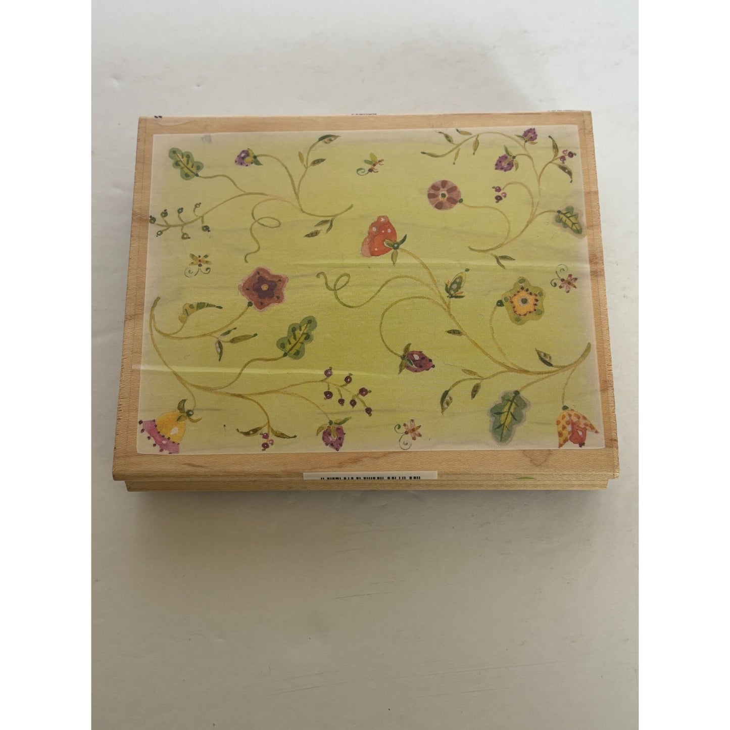 All Night Media Wood Rubber Stamp Floating Flowers Floral Card Making Background