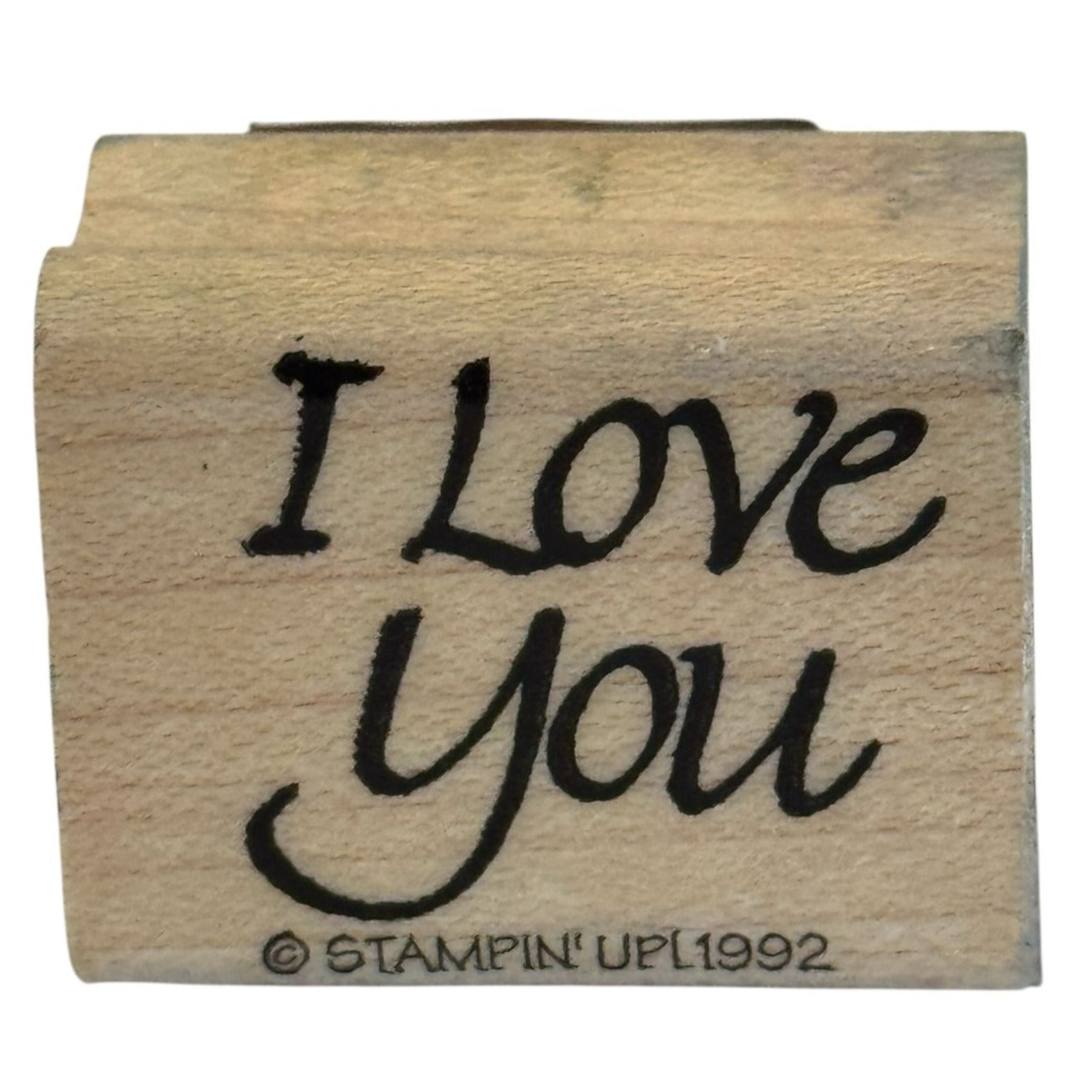 Stampin Up Rubber Stamp I Love You Card Making Word Couple Anniversary Valentine