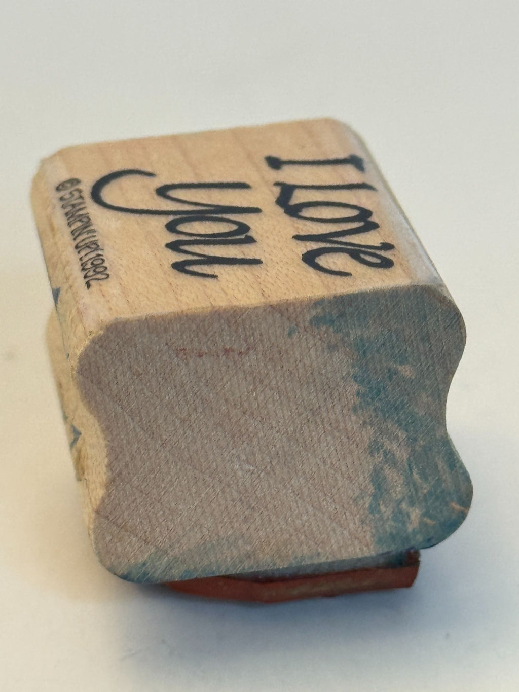Stampin Up Rubber Stamp I Love You Card Making Word Couple Anniversary Valentine