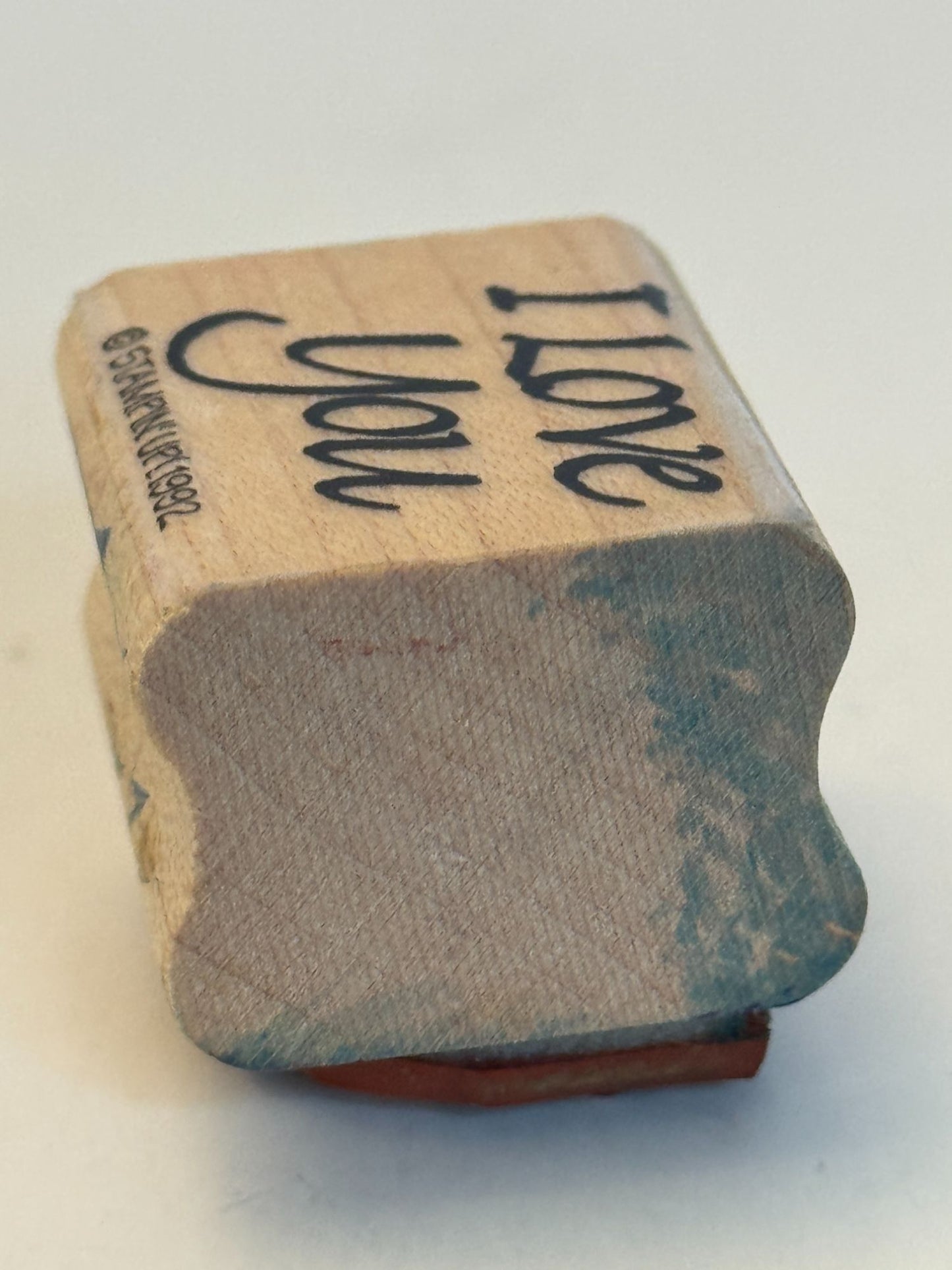 Stampin Up Rubber Stamp I Love You Card Making Word Couple Anniversary Valentine
