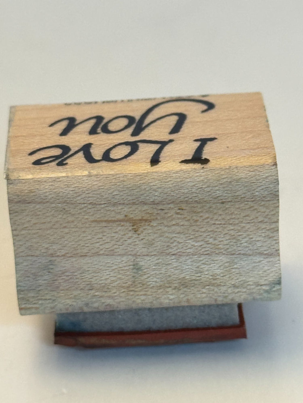 Stampin Up Rubber Stamp I Love You Card Making Word Couple Anniversary Valentine