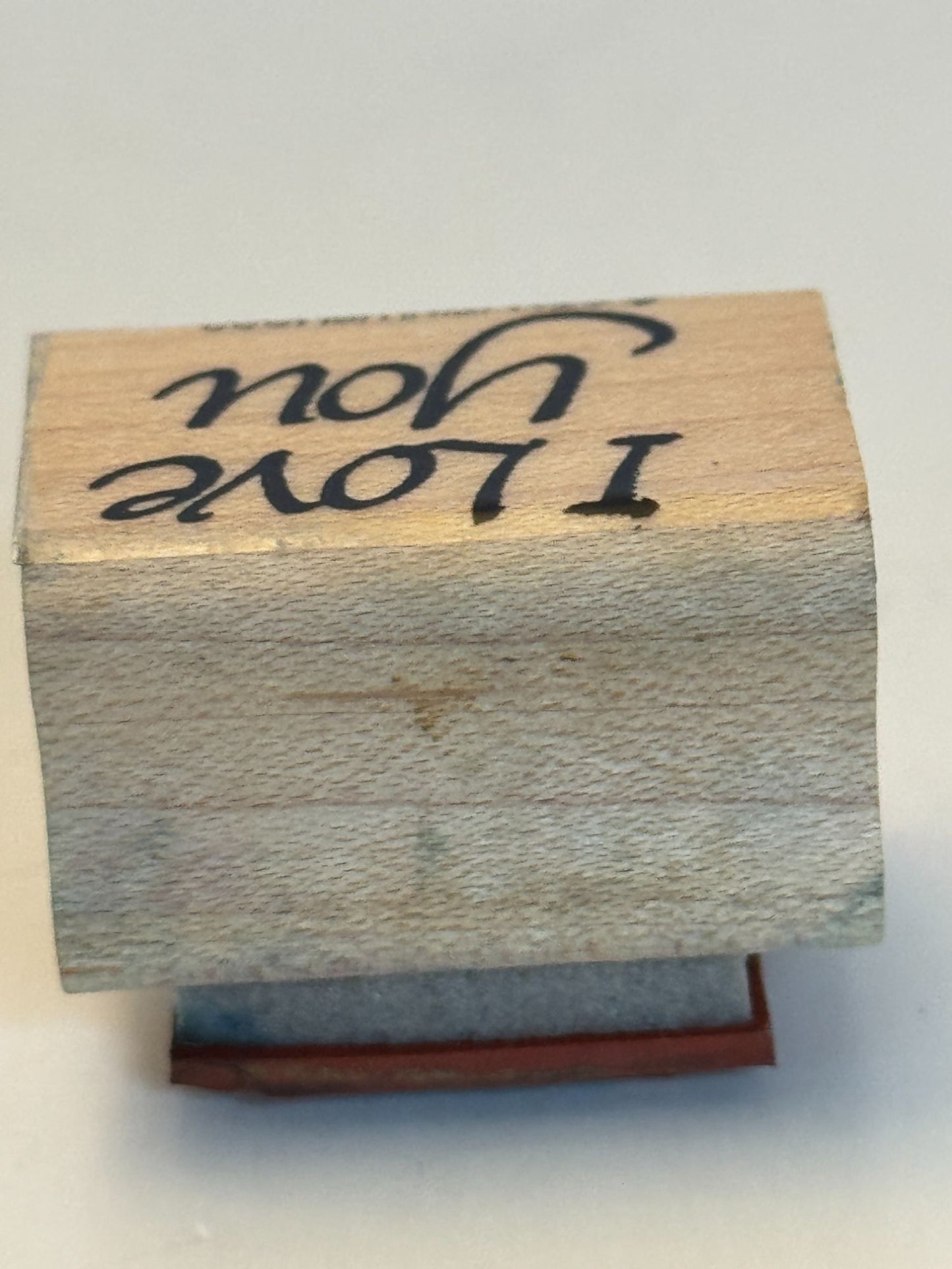 Stampin Up Rubber Stamp I Love You Card Making Word Couple Anniversary Valentine