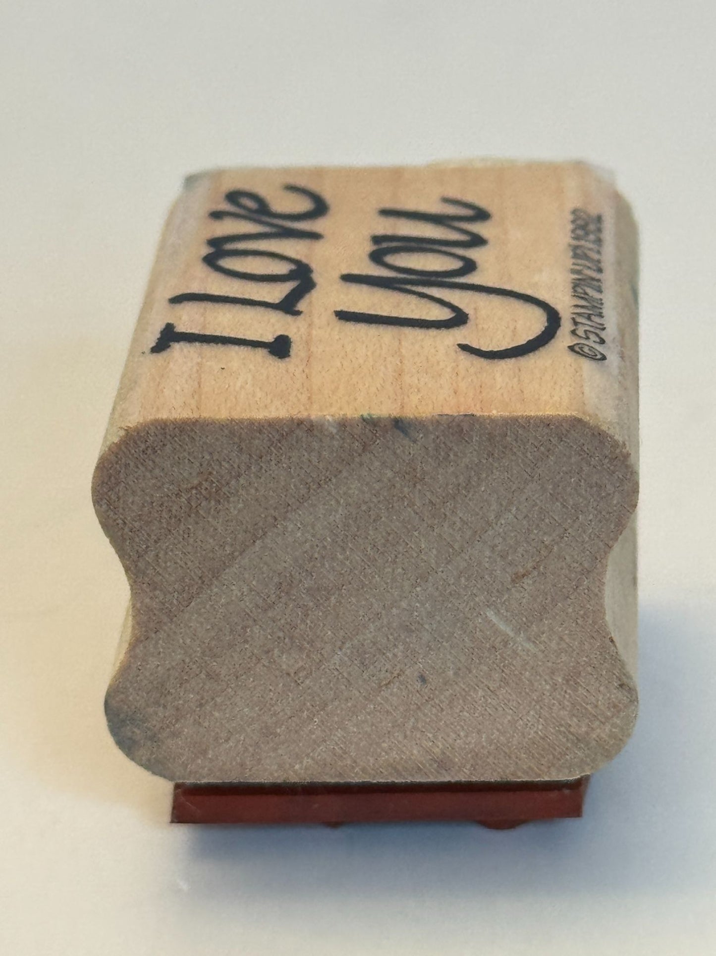 Stampin Up Rubber Stamp I Love You Card Making Word Couple Anniversary Valentine