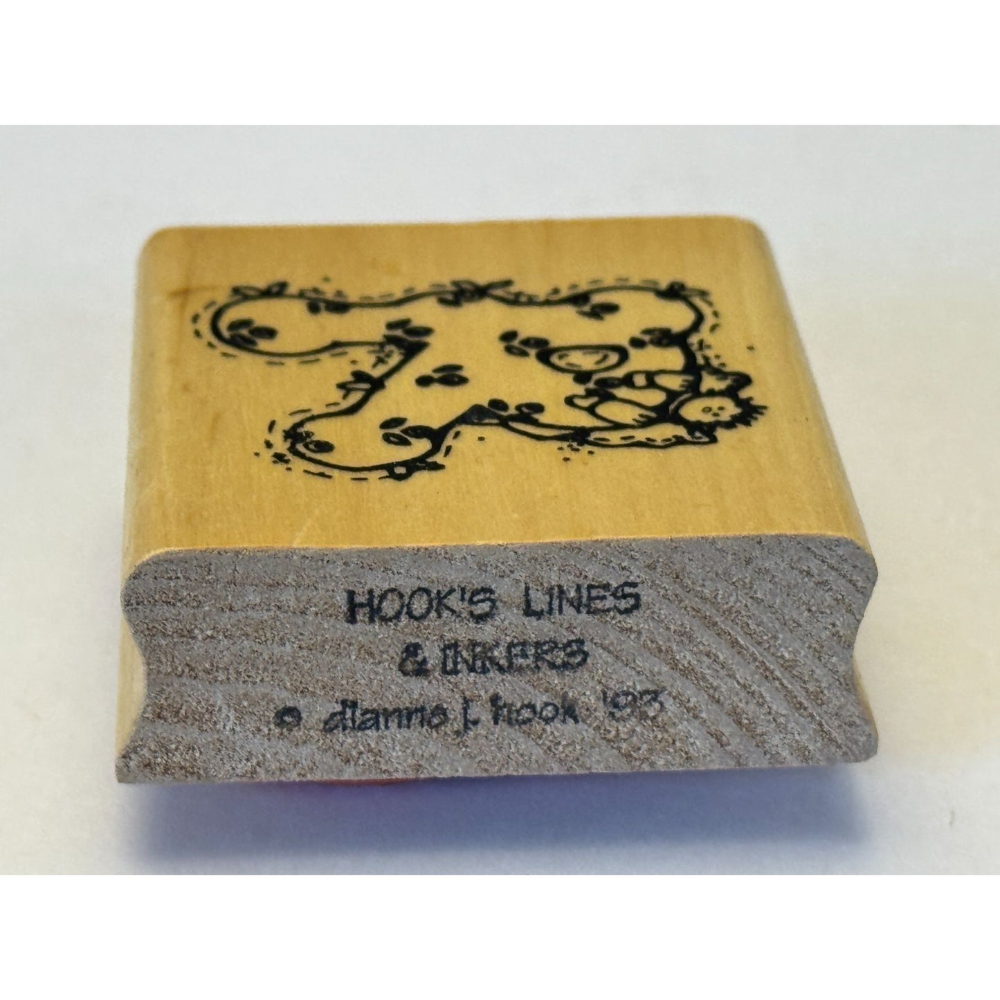 Hooks Lines and Inkers Rubber Stamp Alphabet Letter R Angel Country Card Making