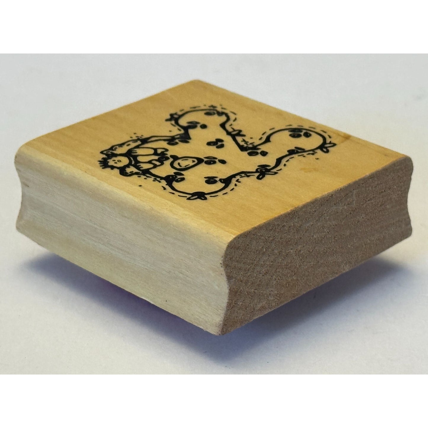 Hooks Lines and Inkers Rubber Stamp Alphabet Letter R Angel Country Card Making