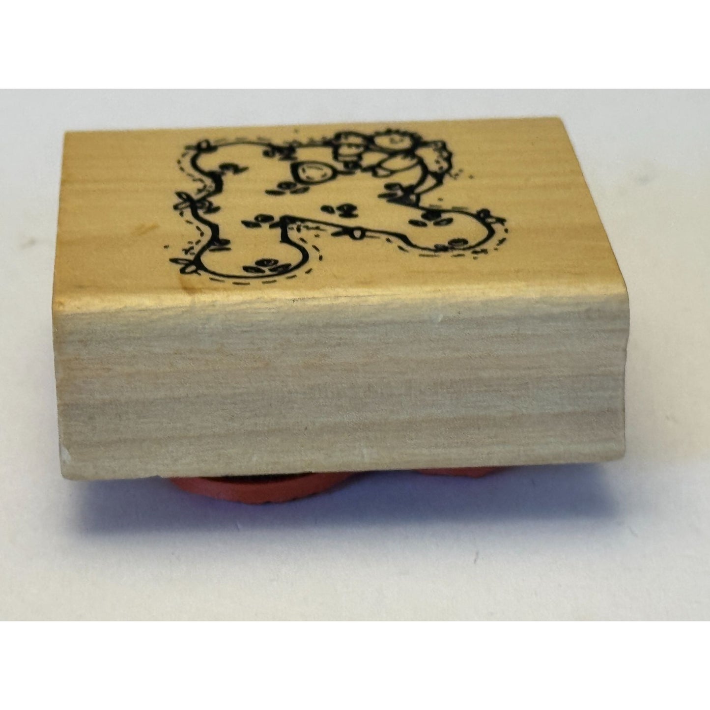 Hooks Lines and Inkers Rubber Stamp Alphabet Letter R Angel Country Card Making
