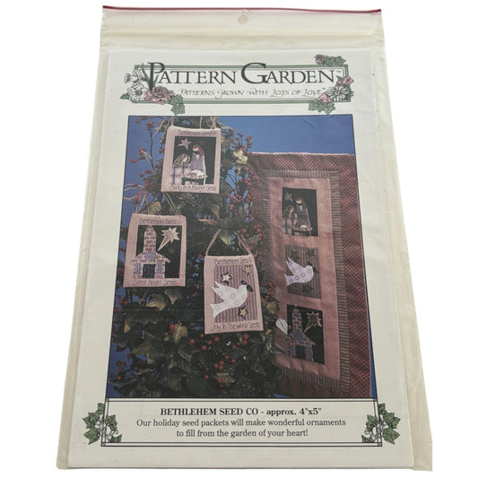 Pattern Garden Quilt Project Bethlehem Seed Co Christmas Ornaments Nativity Dove