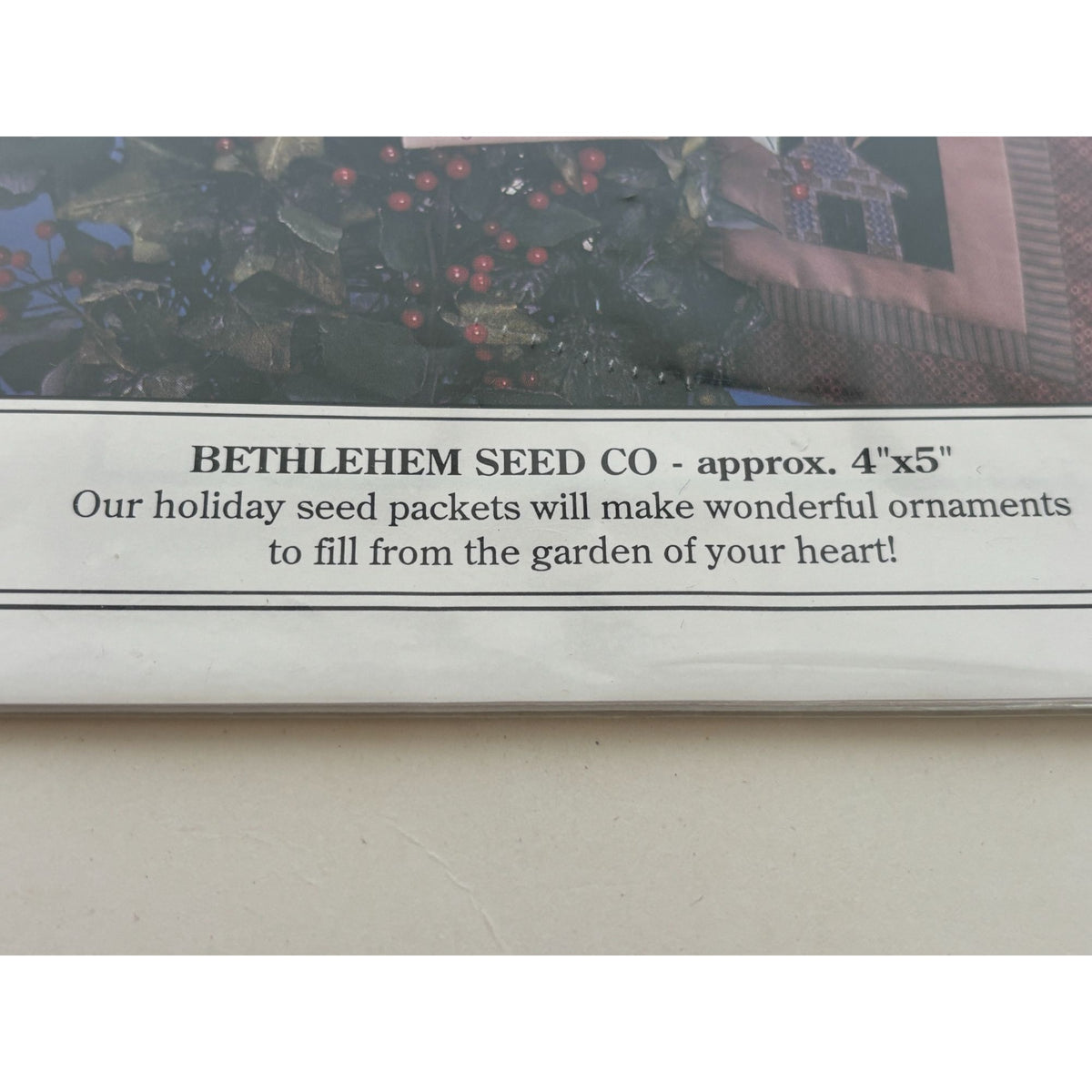 Pattern Garden Quilt Project Bethlehem Seed Co Christmas Ornaments Nativity Dove
