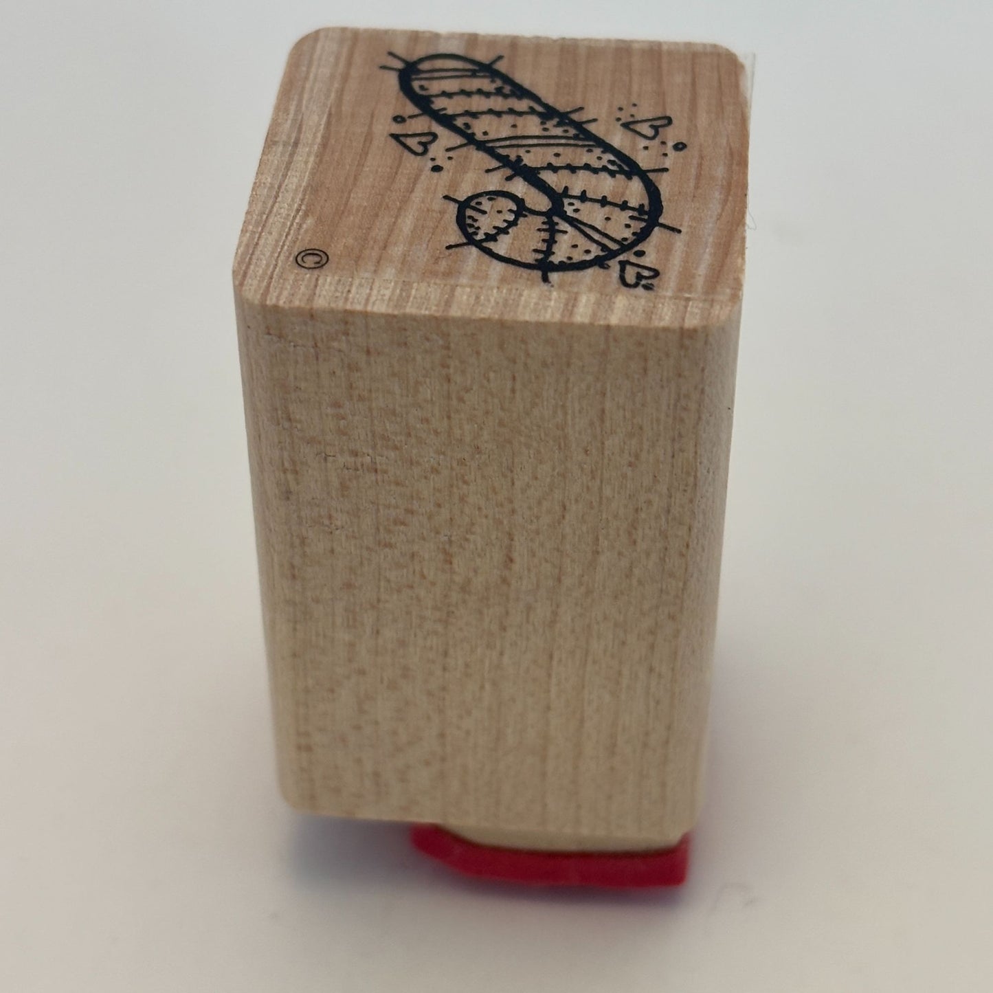 DOTS Rubber Stamp Christmas Candy Cane Heart Holiday Gift Tag Card Making 1 Inch