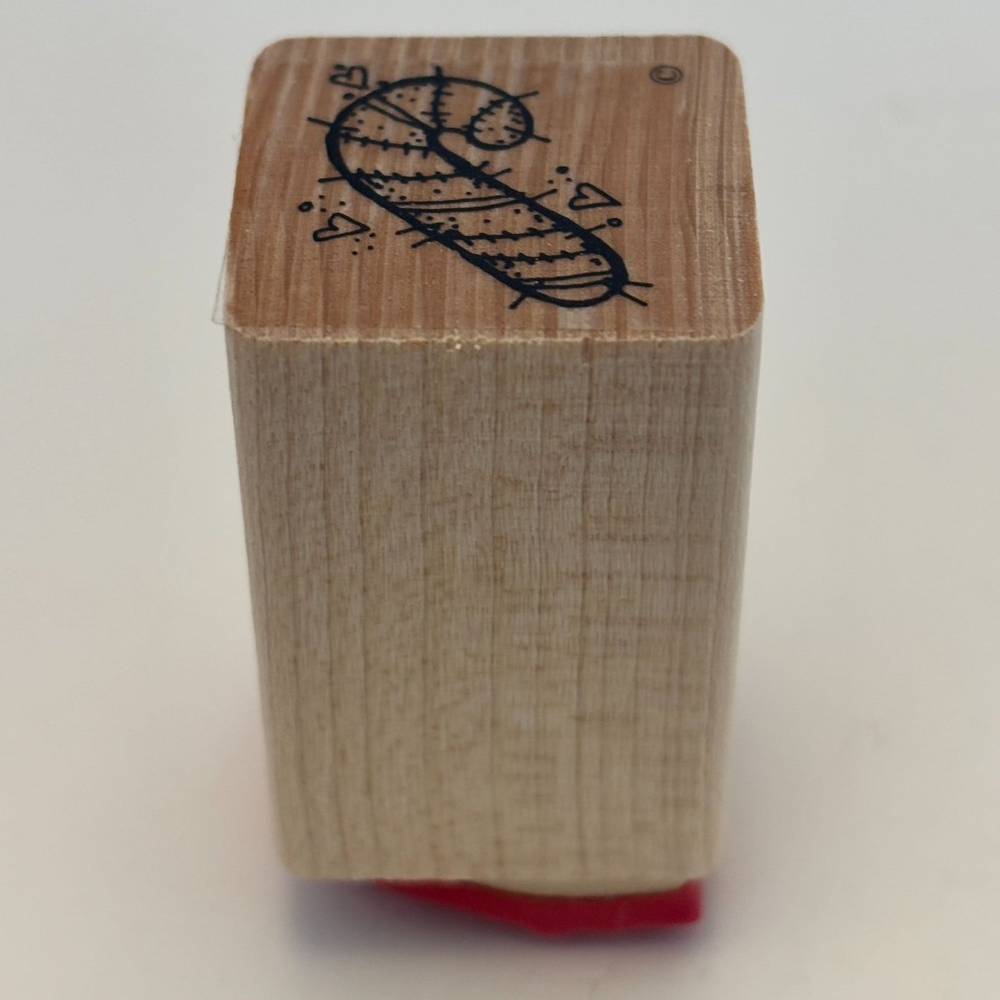 DOTS Rubber Stamp Christmas Candy Cane Heart Holiday Gift Tag Card Making 1 Inch