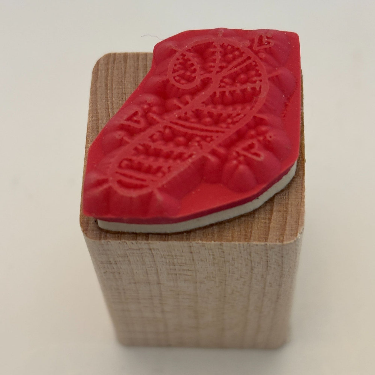 DOTS Rubber Stamp Christmas Candy Cane Heart Holiday Gift Tag Card Making 1 Inch