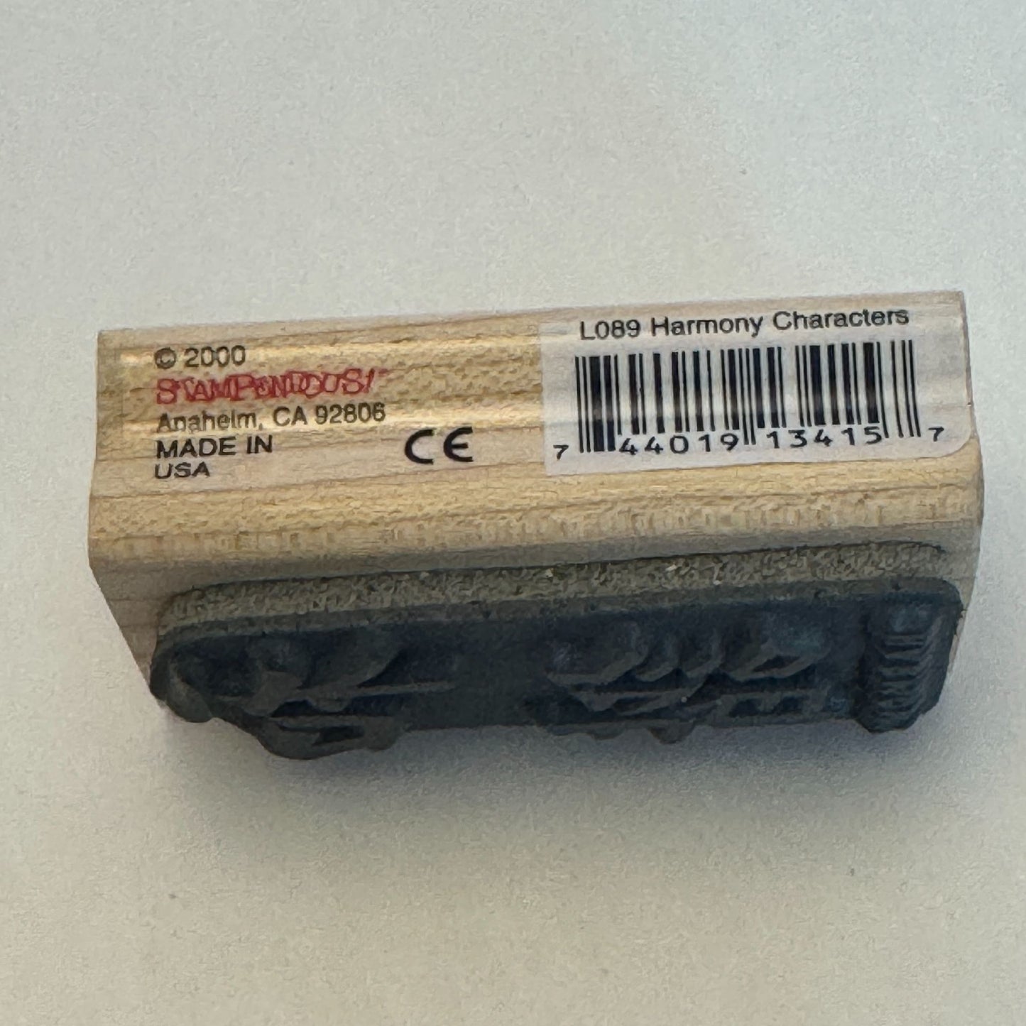 Stampendous Rubber Stamp Harmony Characters Asian Collection Brush Stroke Word