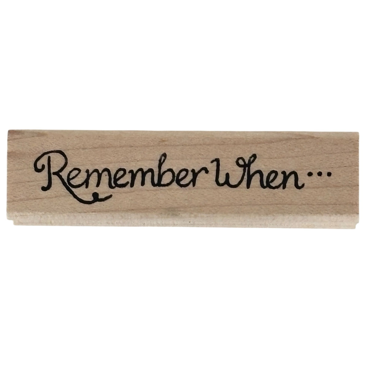 Raindrops on Roses Rubber Stamp Remember When Cardmaking Journaling Scrapbook Sentiment Words