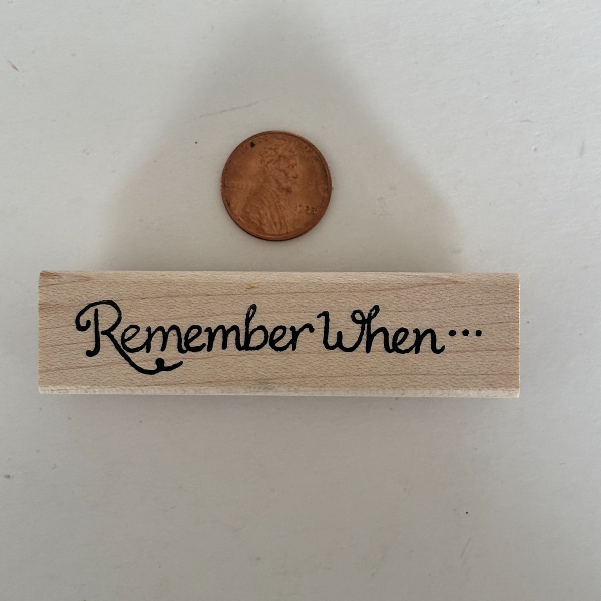 Raindrops on Roses Rubber Stamp Remember When Cardmaking Journaling Scrapbook Sentiment Words