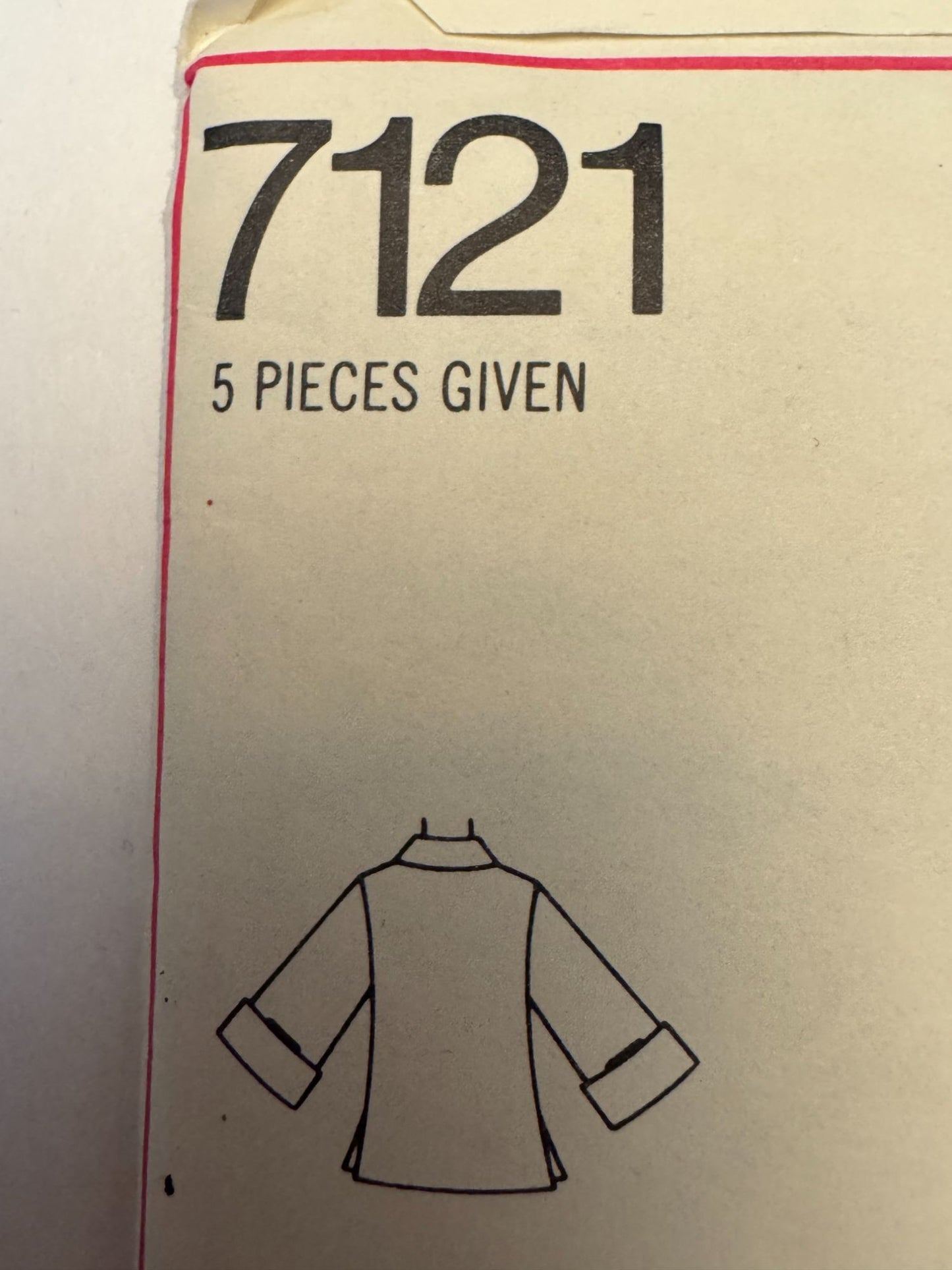 Simplicity Sewing Pattern 7121 Vintage Collared Shirt 1970s Size 12 Boho Uncut