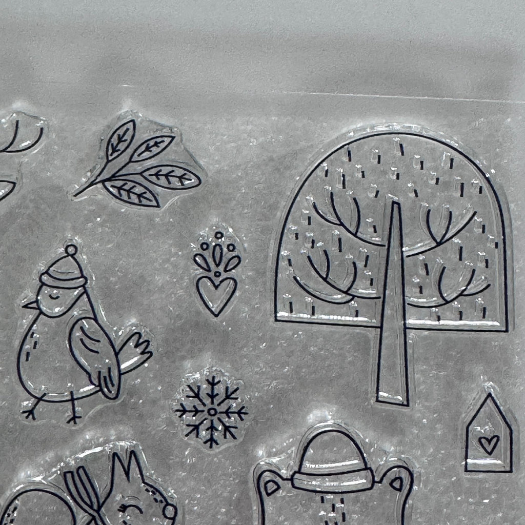 CTMH Acrylic Stamps Frosty Days S2301 Woodland Animals Winter Penguin My Acrylix Christmas Deer