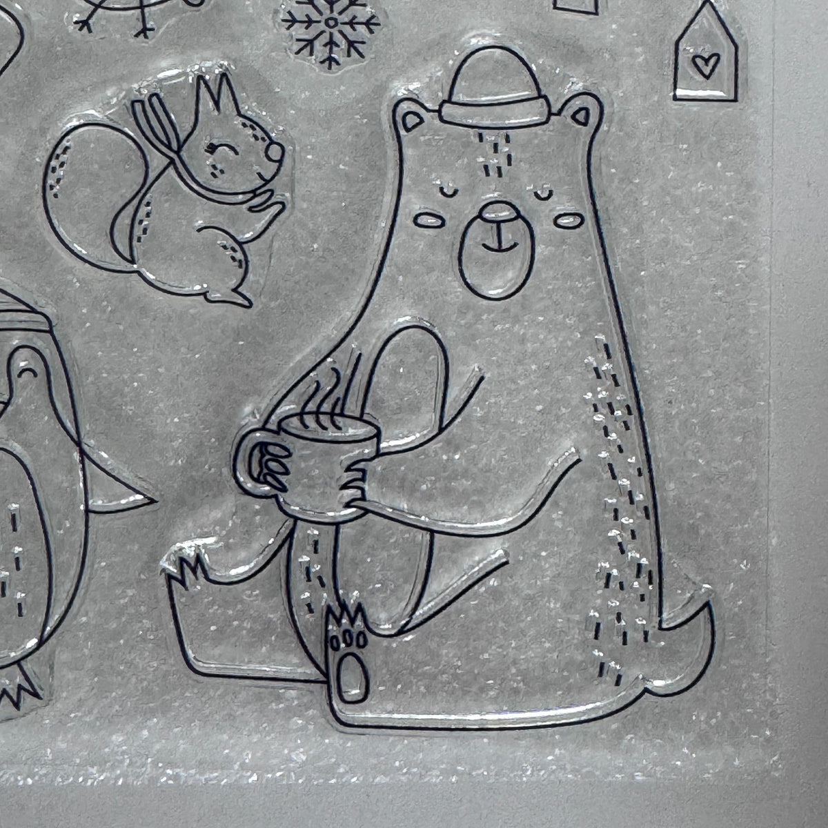 CTMH Acrylic Stamps Frosty Days S2301 Woodland Animals Winter Penguin My Acrylix Christmas Deer
