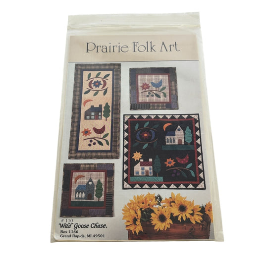 Wild Goose Chase Quilt Patterns Prairie Folk Art Wall Hangings Bird Church 110
