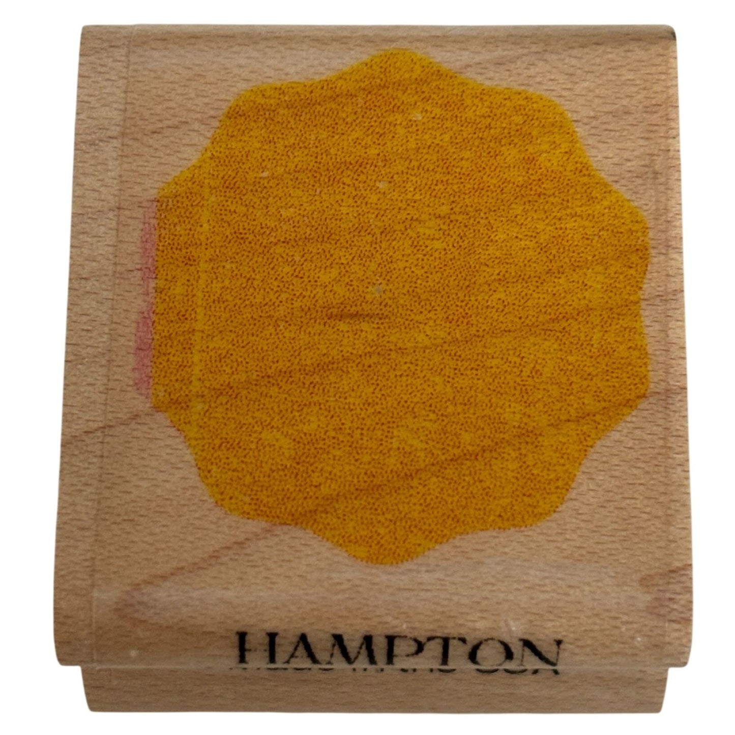 Hampton Art Rubber Stamp Mini Soda Bottle Cap Shape Craft Cardmaking Wood Mounted Scrapbooking