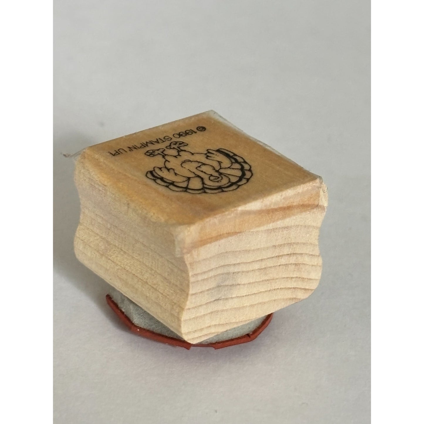 Stampin Up Rubber Stamp Turkey Thanksgiving Fall Card Making Craft Stamp Wood Mounted Small