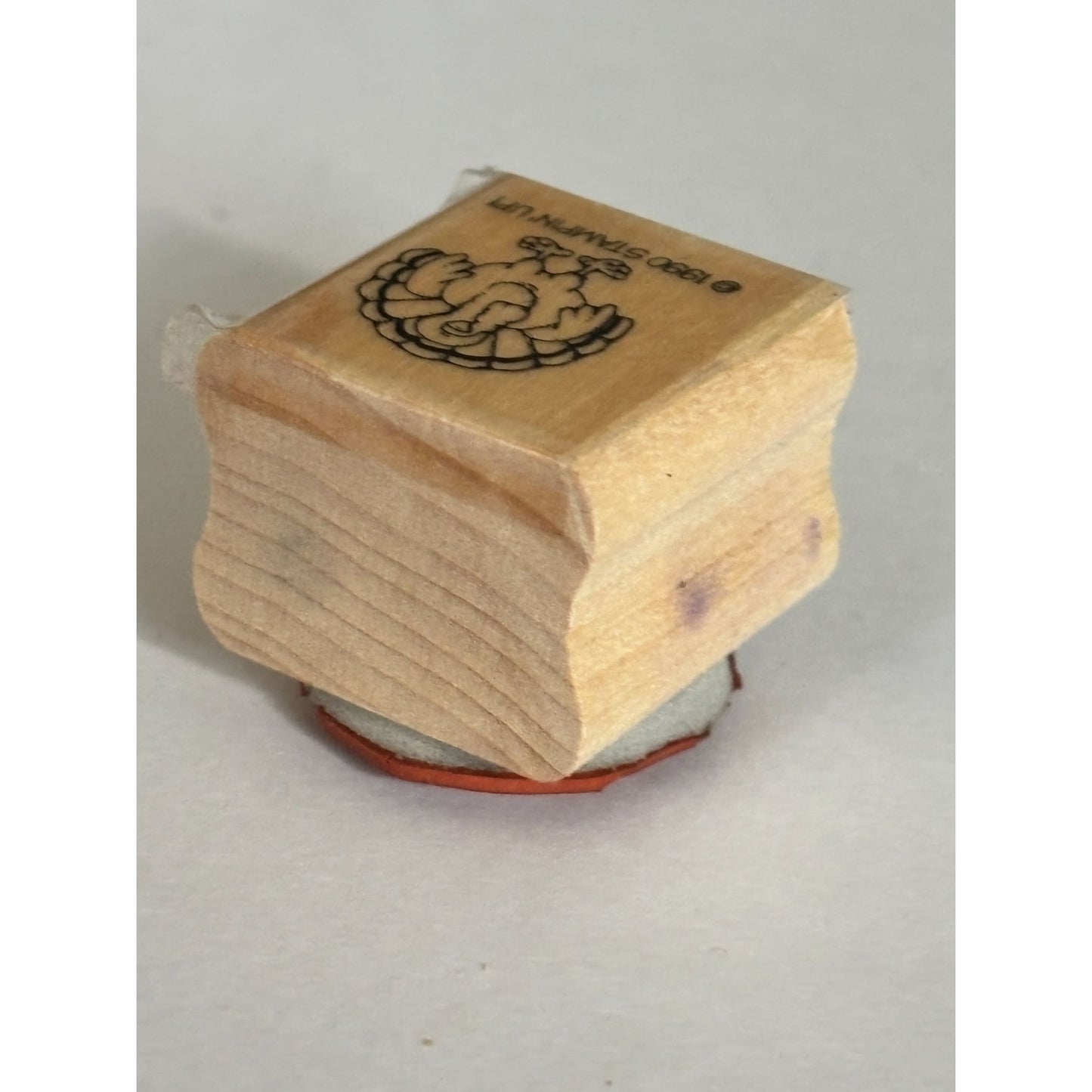 Stampin Up Rubber Stamp Turkey Thanksgiving Fall Card Making Craft Stamp Wood Mounted Small