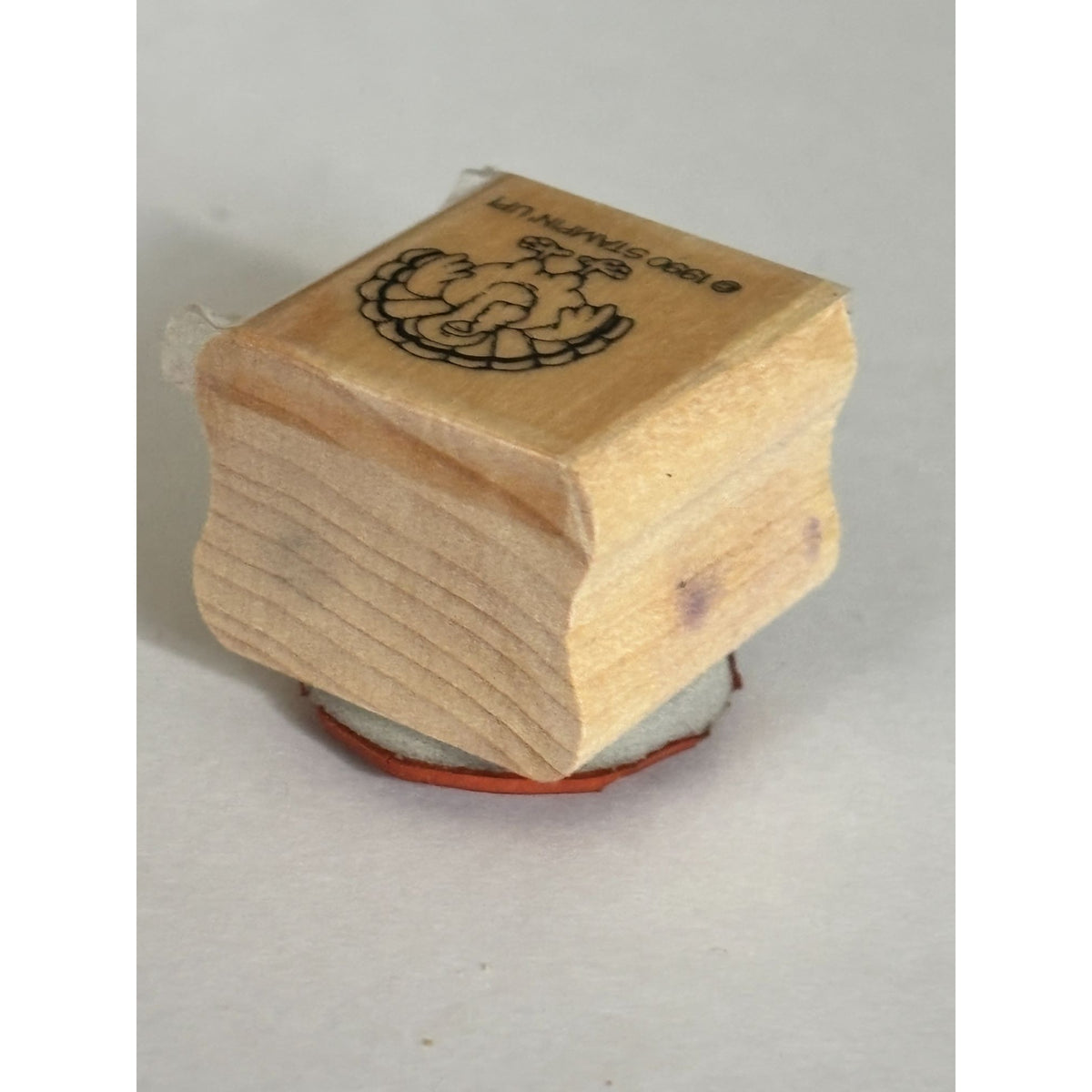 Stampin Up Rubber Stamp Turkey Thanksgiving Fall Card Making Craft Stamp Wood Mounted Small