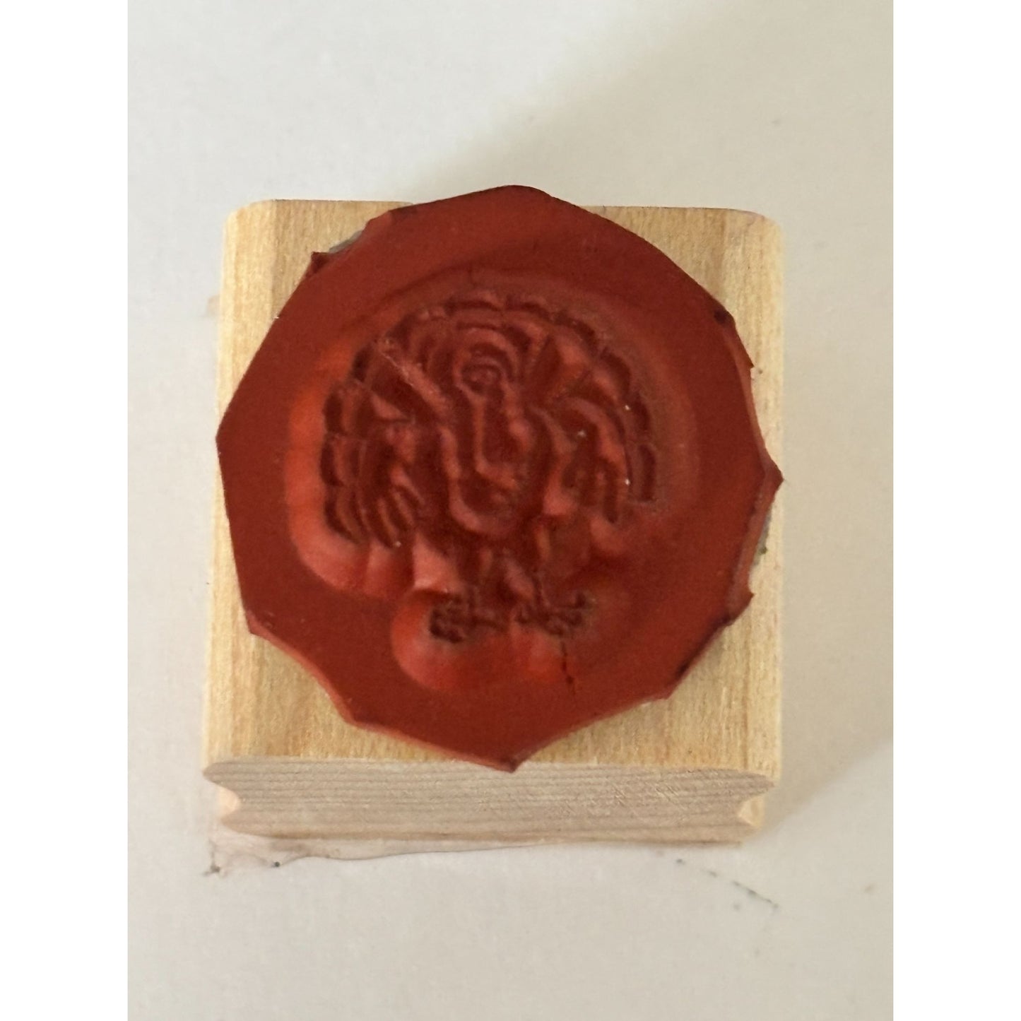 Stampin Up Rubber Stamp Turkey Thanksgiving Fall Card Making Craft Stamp Wood Mounted Small