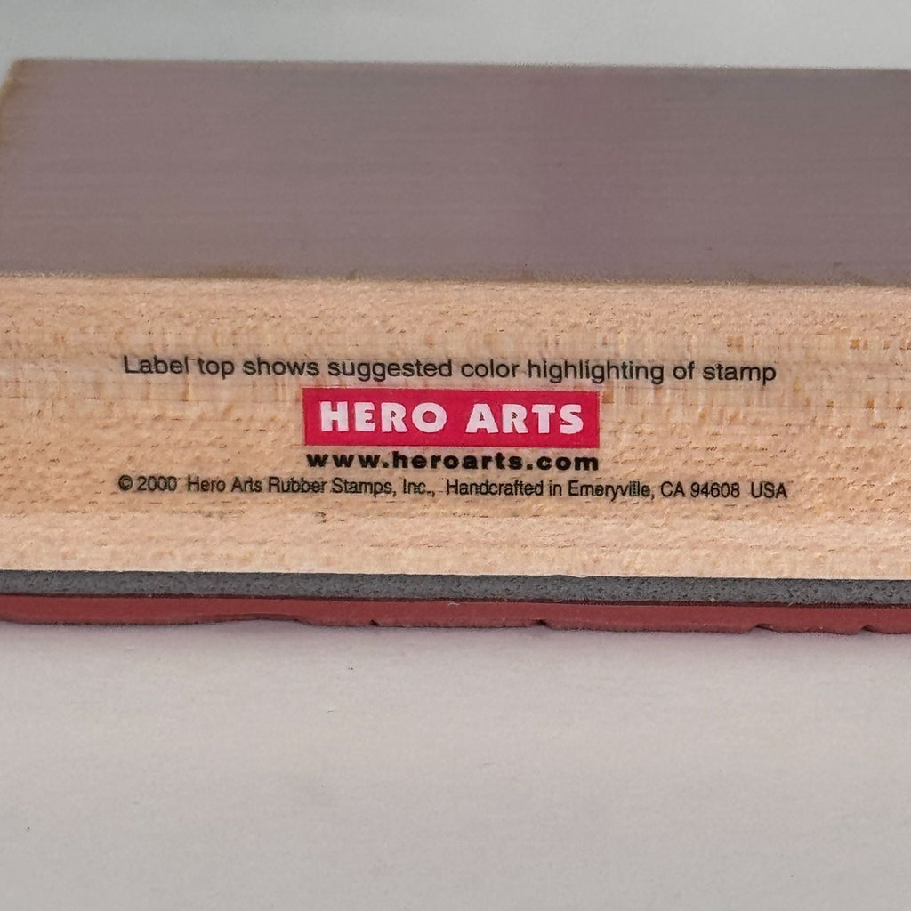 Hero Arts Shadow Stamps Rubber Stamp Fuzzy Edge Background Distressed Frame Mixed Media