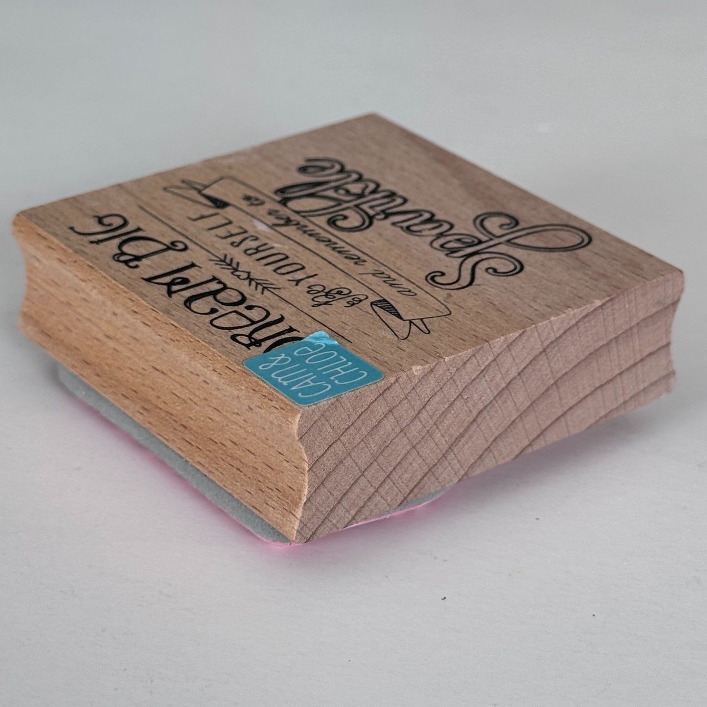 Cam and Chloe Rubber Stamp Dream Big Be Yourself Remember to Sparkle Inspirational Words