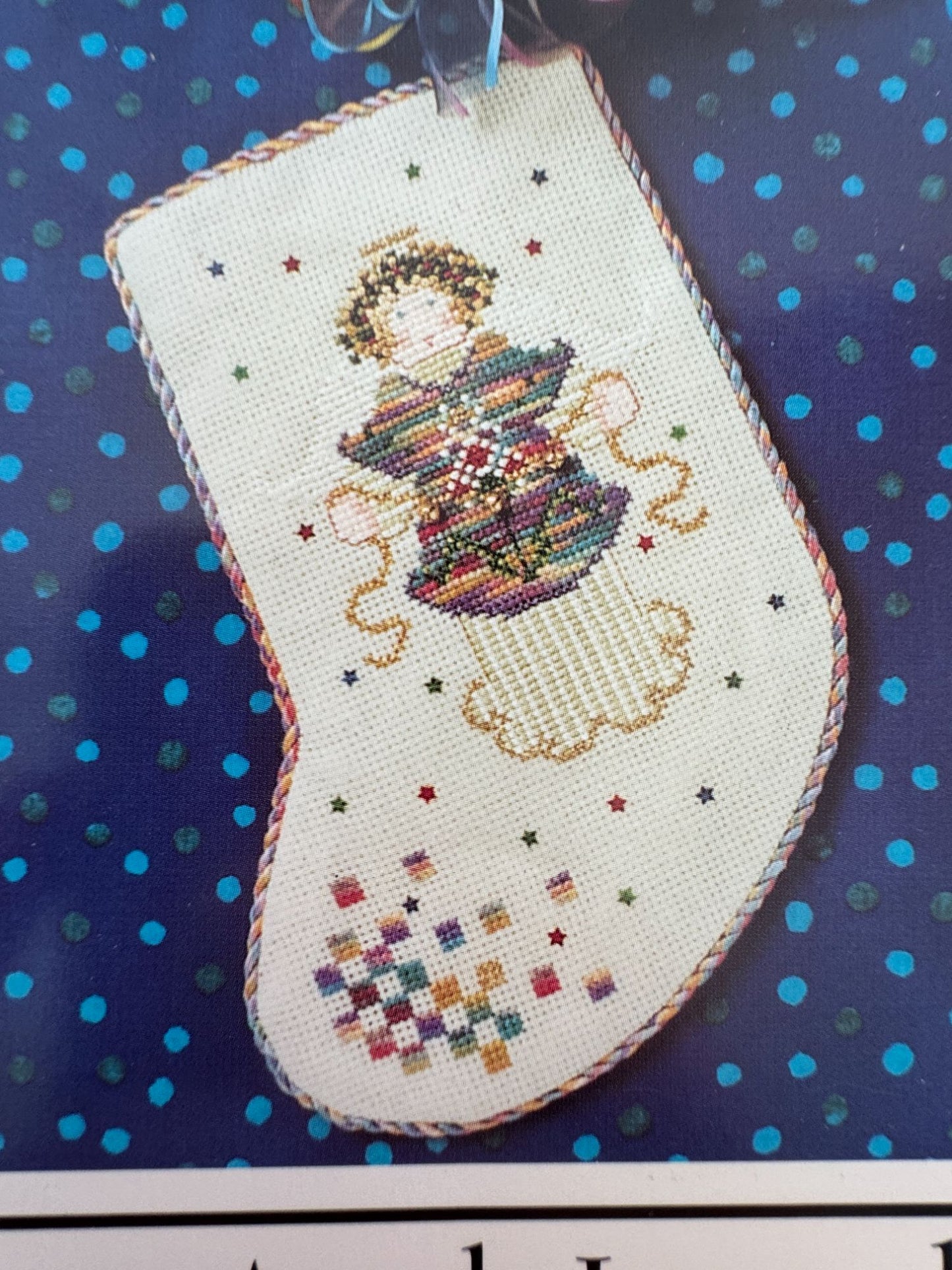 Cross-Eyed Cricket Collection Cross Stitch Pattern Stocking Angels I Christmas