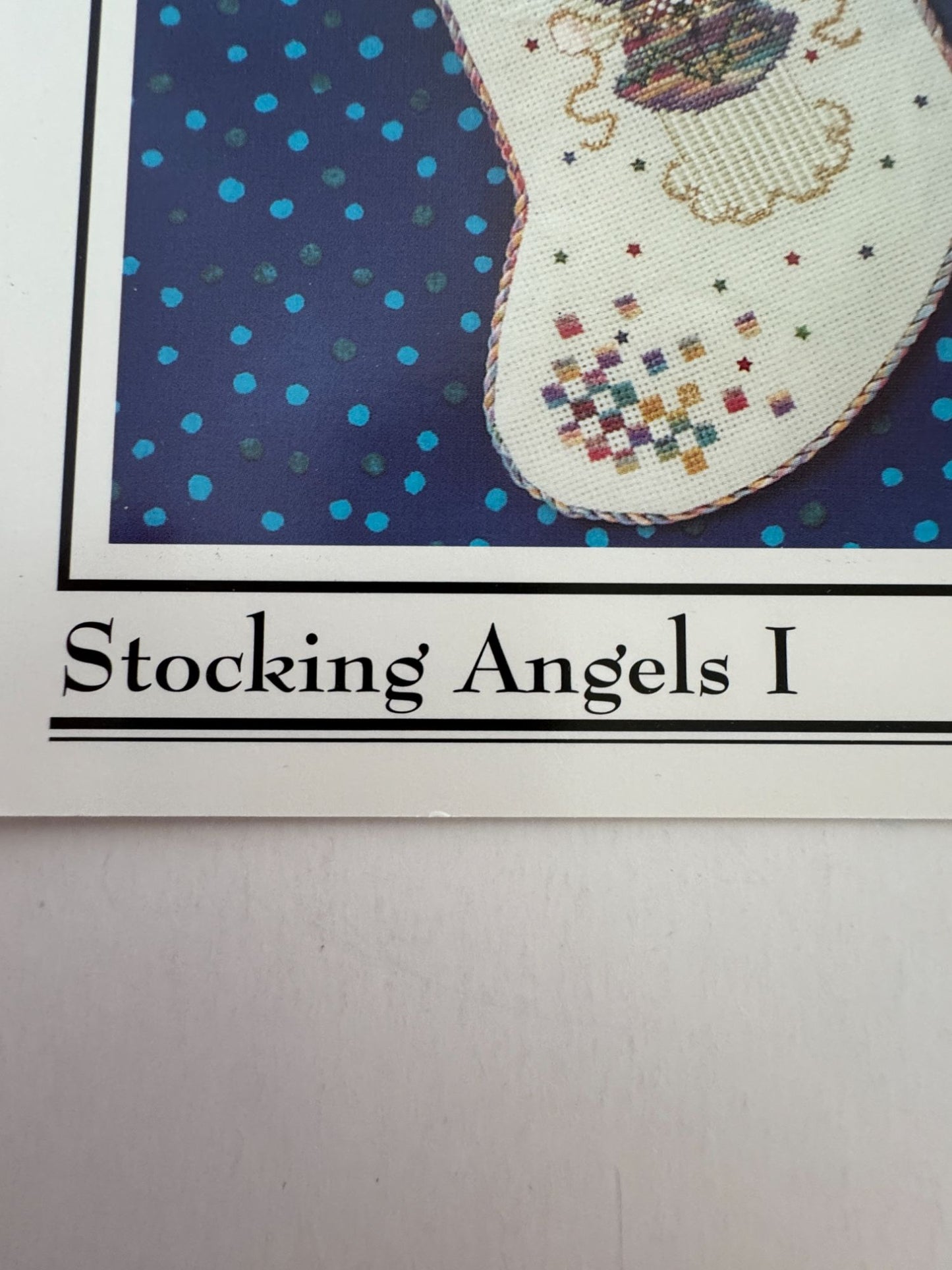 Cross-Eyed Cricket Collection Cross Stitch Pattern Stocking Angels I Christmas
