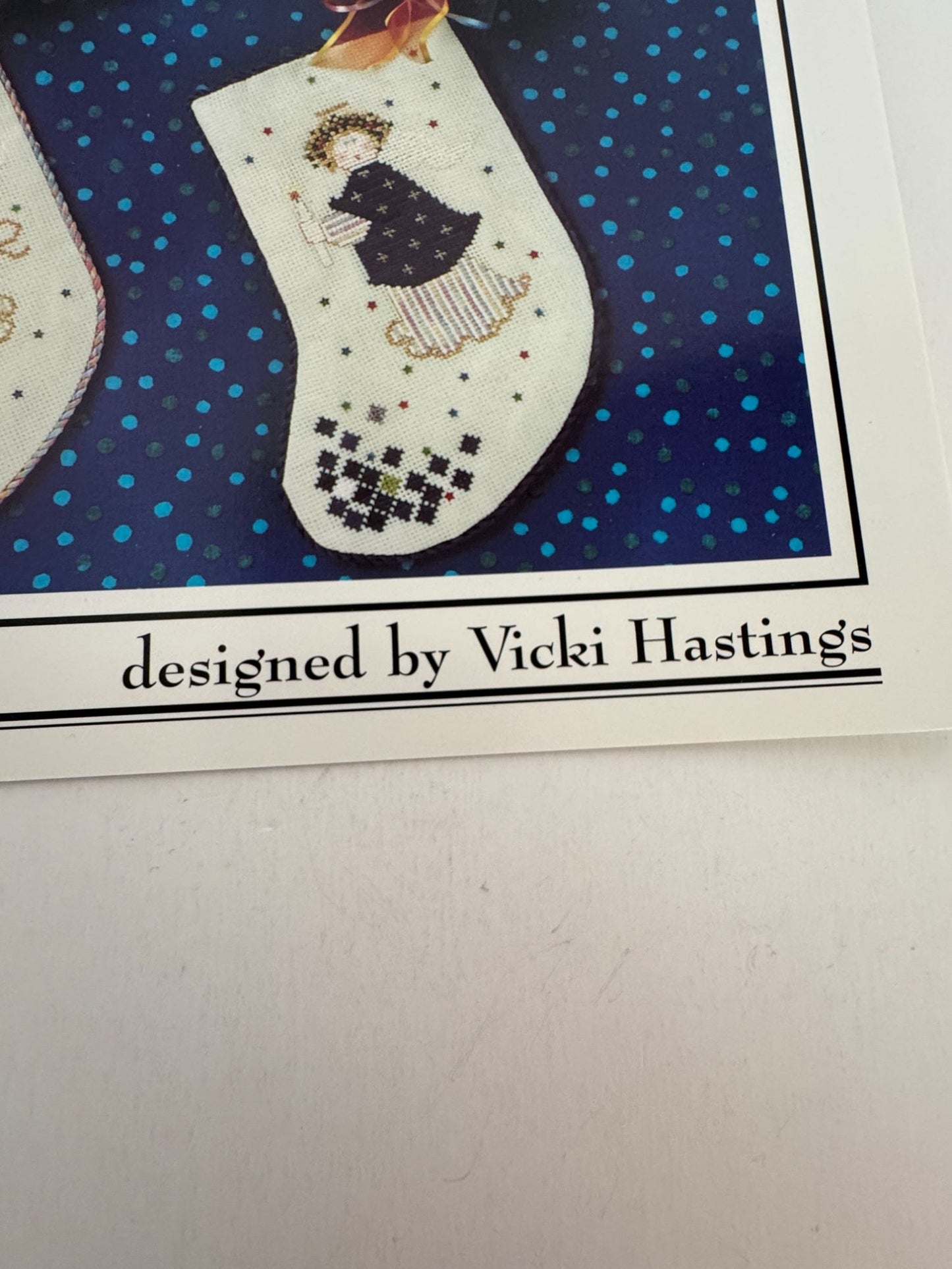 Cross-Eyed Cricket Collection Cross Stitch Pattern Stocking Angels I Christmas