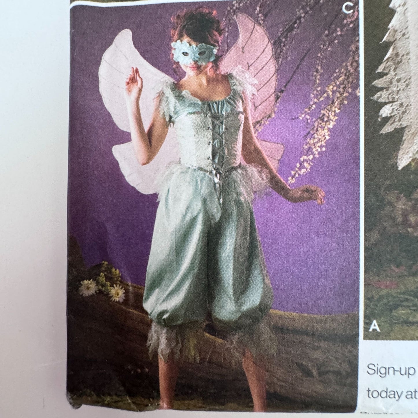 Simplicity 3675 Fairy Costume Butterfly Nymph 14-20 Andrea Schewe Uncut Halloween Fantasy Cosplay