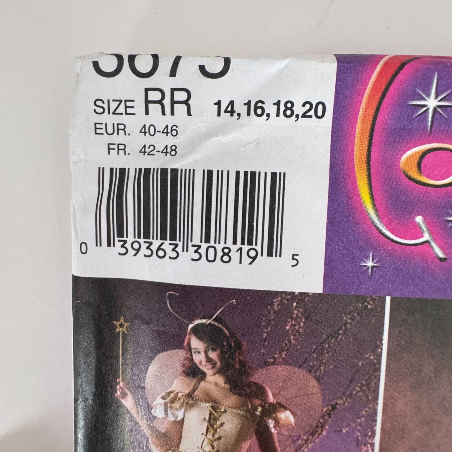 Simplicity 3675 Fairy Costume Butterfly Nymph 14-20 Andrea Schewe Uncut Halloween Fantasy Cosplay