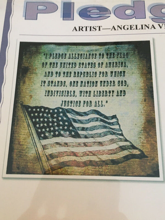 Cody Country Cross Stitch Pattern Pledge of Allegiance Americana Flag Patriotic Fourth of July