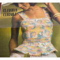 Coats and Clarks Crochet Pattern Clansman Camisole Sweater Sleeveless Vintage