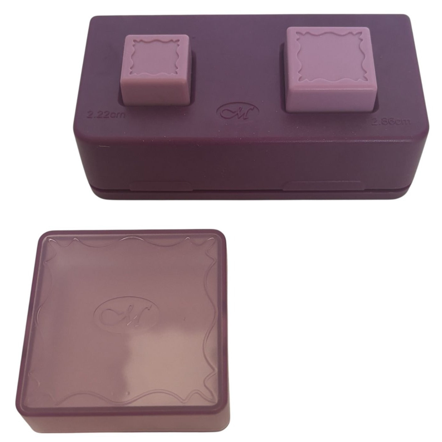Creative Memories Fancy Square Maker Paper Punch Set Scalloped Edge Decorative